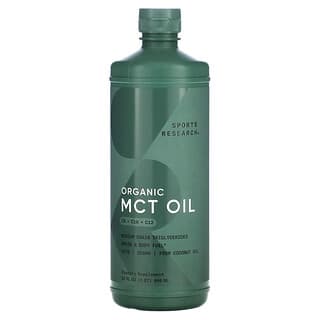 Sports Research, Aceite de MCT, sin sabor, 32 fl. Oz (946 ml)