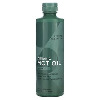 Sports Research, Aceite de MCT C8 orgánico, Sin sabor, 473 ml (16 oz. líq.)