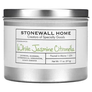 Stonewall Kitchen, Vela casera, Jazmín blanco y citronela, 311 g (11 oz)