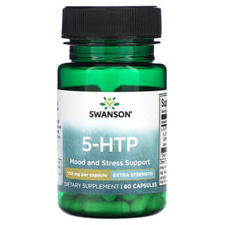 Swanson, 5-HTP посиленої дії, 100 мг, 60 капсул