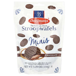 Daelmans, Mini Stroopwafels, Chocolate y caramelo, 150 g (5,29 oz)