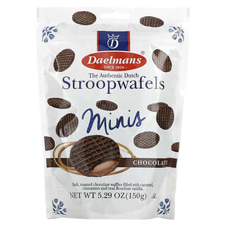 Daelmans, Mini Stroopwafels, Chocolate y caramelo, 150 g (5,29 oz)