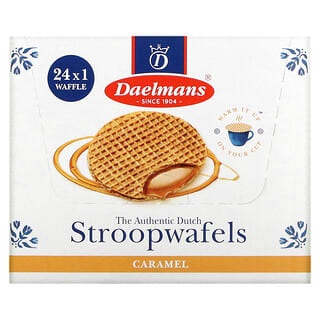 Daelmans, Stroopwafels, Caramelo, 24 gofres, 39 g (1,38 oz) cada uno