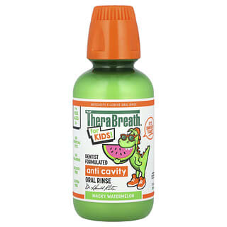 TheraBreath, For Kids! Anti Cavity Oral Rinse,  Ages 6+, Wacky Watermelon, 10 fl oz (296 ml)