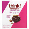 Think !, Protein+ Bars, Chocolate Almond Brownie, 10 Bars, 1.41 oz (40 g) Each