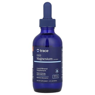 Trace Minerals ®, ионный хлорид магния, 400 мг, 118 мл (4 жидк. унции)