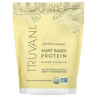 Truvani, Plant Based Protein, Banana Cinnamon, 1.39 lbs (629 g)