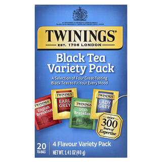 Twinings, Black Tea Variety Pack, 20 Tea Bags, 1.41 oz (40 g)