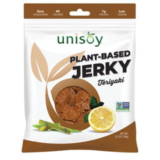 Unisoy, Roślinne suszone mięso, teriyaki, 100 g