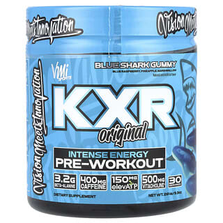 VMI Sports, KXR Original, Preentrenamiento con energía intensa, Gomitas de tiburón azul, 264 g (9,3 oz)