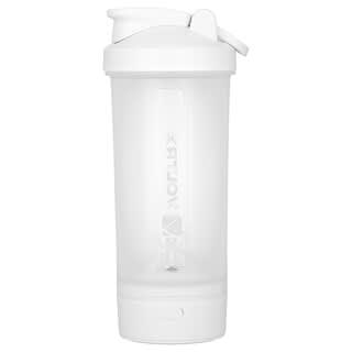 Voltrx, Merger, Mezclador de proteínas, Botella recargable con USB C, Blanco, 700 ml (24 oz)