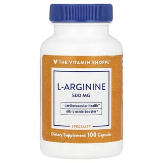 The Vitamin Shoppe, L-Arginine, 500 mg, 100 Capsules