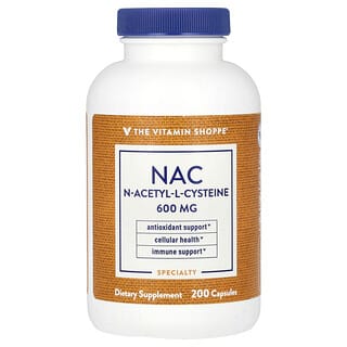 The Vitamin Shoppe, NAC, 600 mg, 200 Kapseln