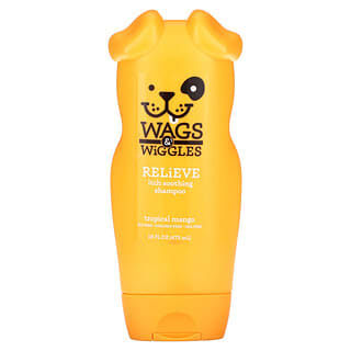 Wags & Wiggles, Champú calmante para aliviar la picazón, Mango tropical, 473 ml (16 oz. líq.)