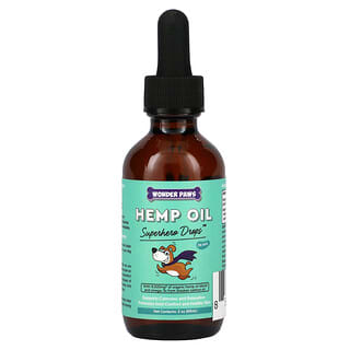 Wonder Paws, Superhero Drops, Hemp Oil for Dogs, 2 oz (60 ml)