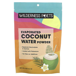 Wilderness Poets, Agua de coco en polvo, Evaporada, 113 g (4 oz)