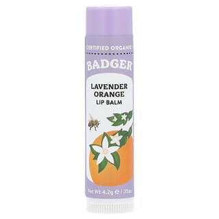 Badger, Lip Balm, Lavender Orange, 0.15 oz (4.2 g)