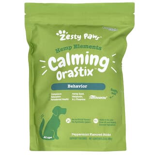 زيستي باوز‏, عناصر القنب ، Calming Orastix ، للكلاب ، لجميع الأعمار ، النعناع الفلفلي ، 25 أونصة (709 جم)