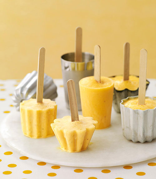 orange banana smoothie popsicles