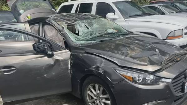 Driver recovering after Tacoma hit-and-run flips car