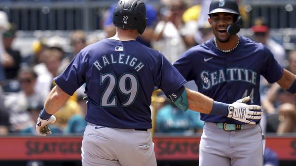 George Kirby tosses 6 solid innings, Mariners snap 5-game skid with 10-3 win over Pirates