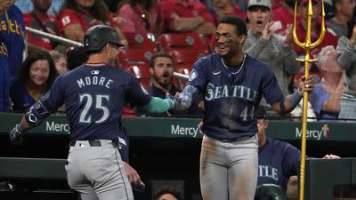 Dylan Moore’s HR, Bryce Miller’s 6 scoreless innings carry Mariners past Cardinals 6-1