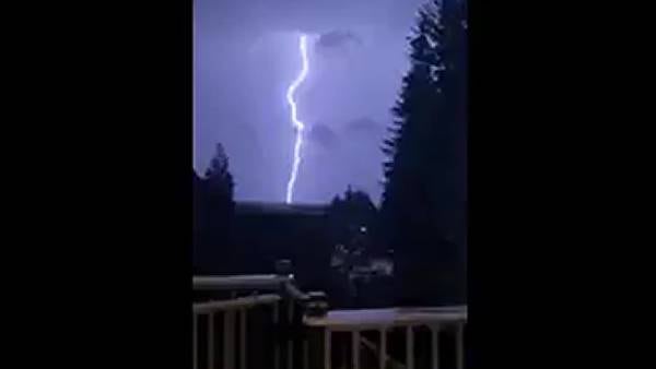 RAW: Silverdale lightning