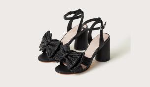 Ruby bow heel sandals black from Monsoon