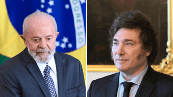 Los presidentes de Brasil y Argentina, Lula da Silva y Javier Milei. (Crédito: Getty Images)