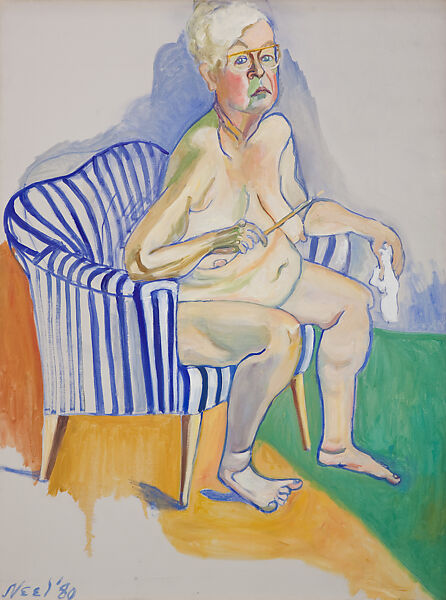 Self-Portrait, Alice Neel (American, Merion Square, Pennsylvania 1900–1984 New York), Oil on canvas 