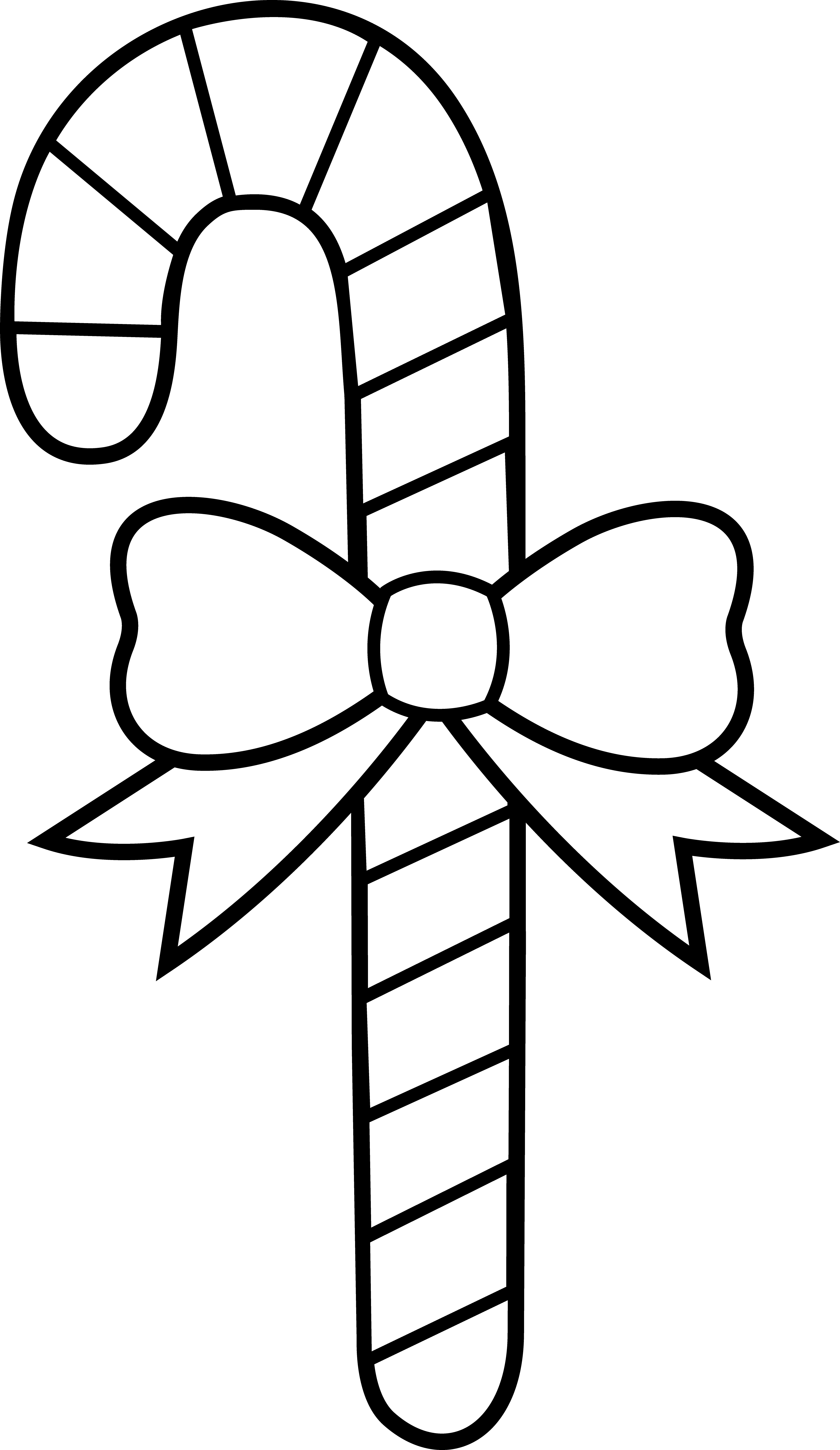 Free Printable Candy Cane Coloring Pages