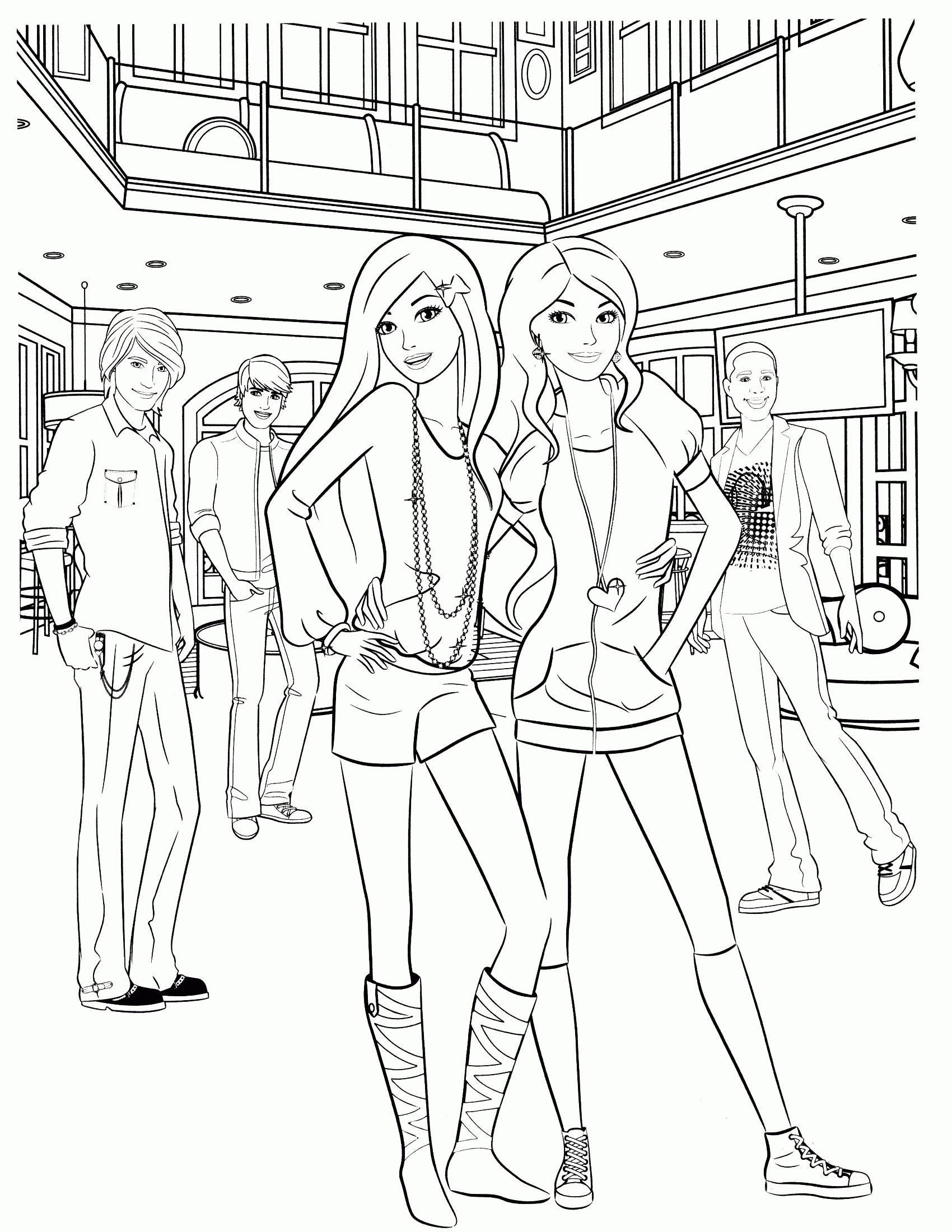 Download Free Coloring Pages Barbie - Coloring Home