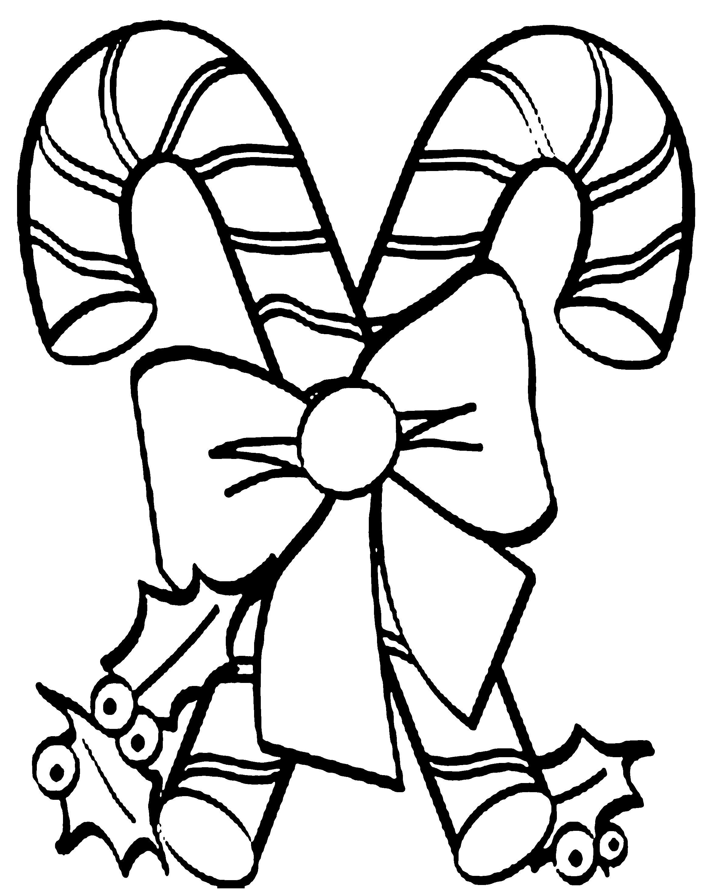 Printable Candy Cane Coloring Pages - Coloring Home