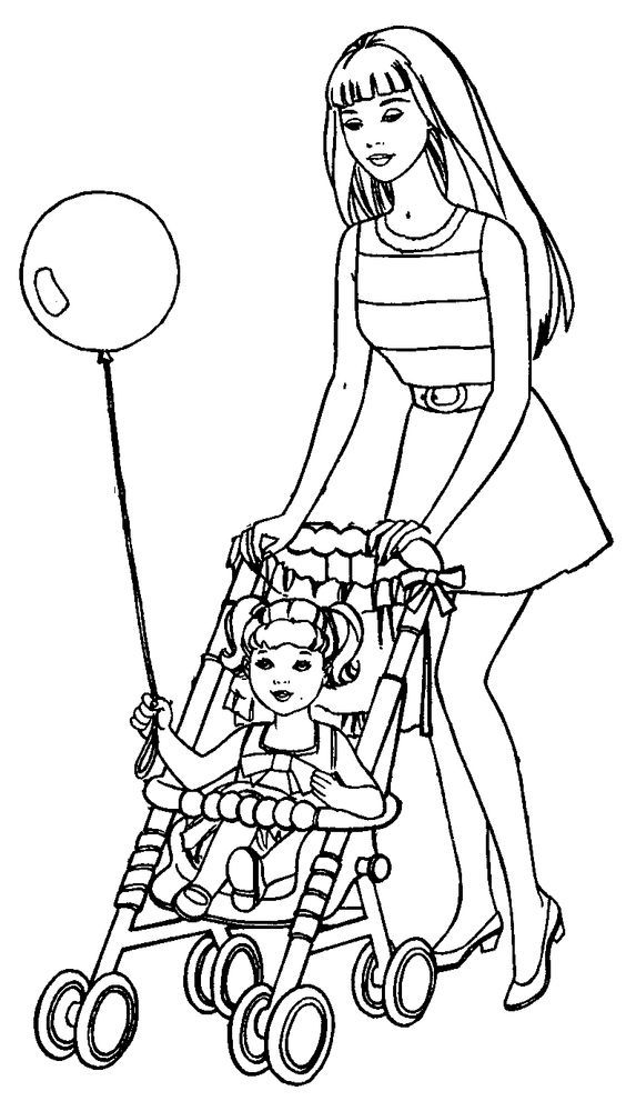 Download Barbie And Kelly Coloring Pages - Coloring Home