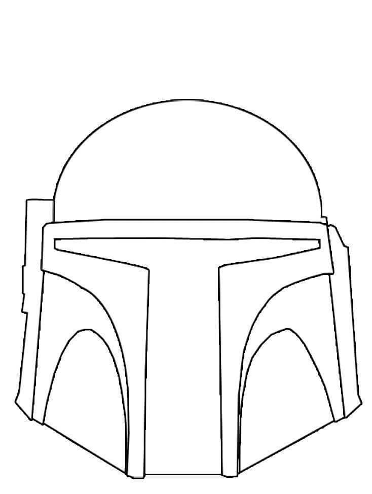 Mandalorian Mask coloring page