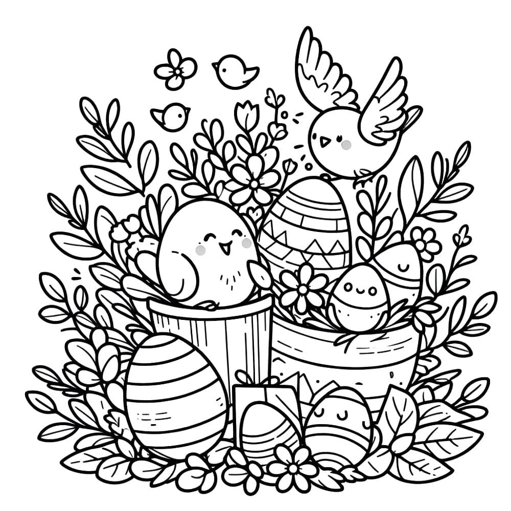 Free Printable Easter coloring page