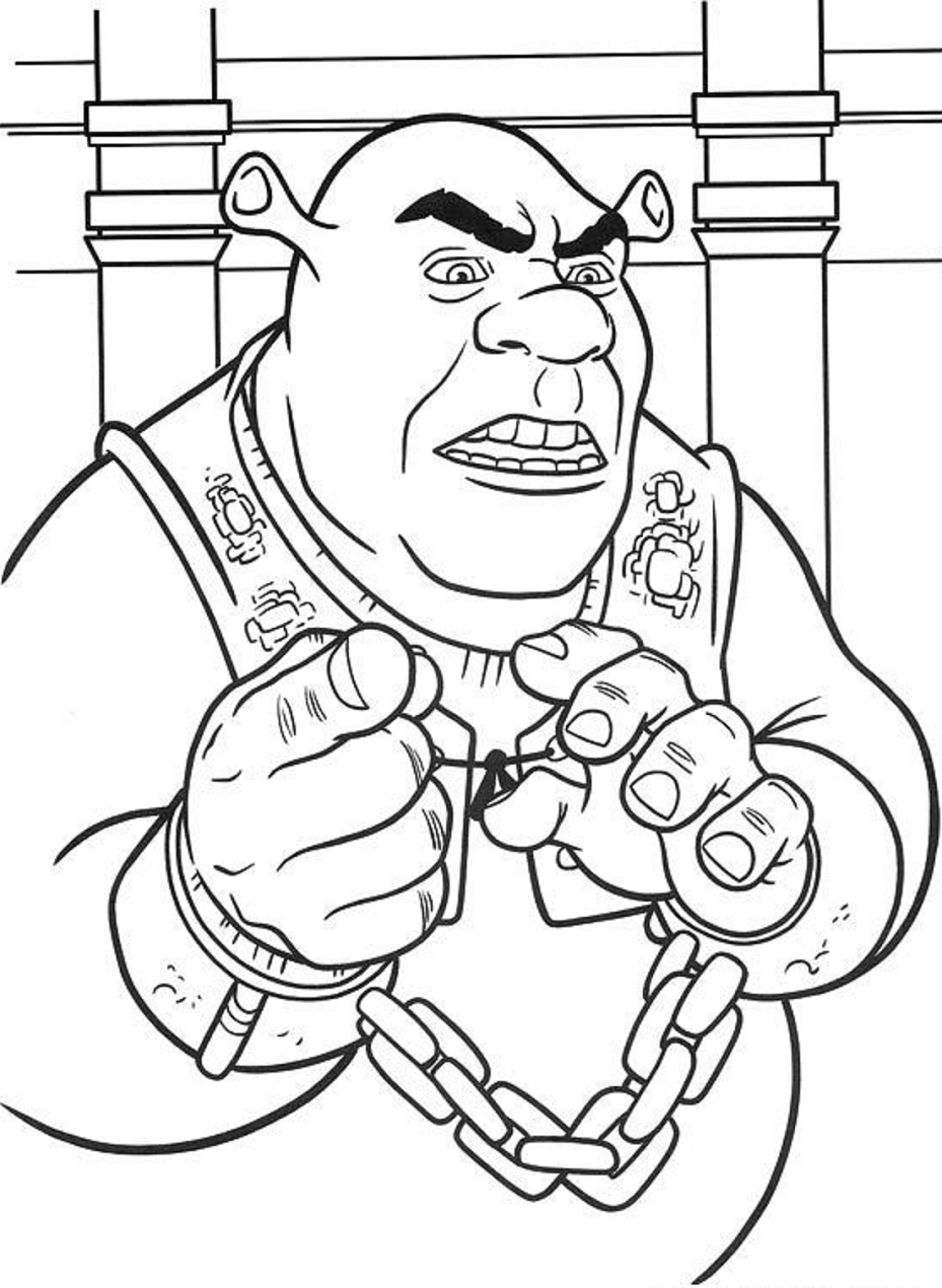 Printable Shrek Coloring Pages