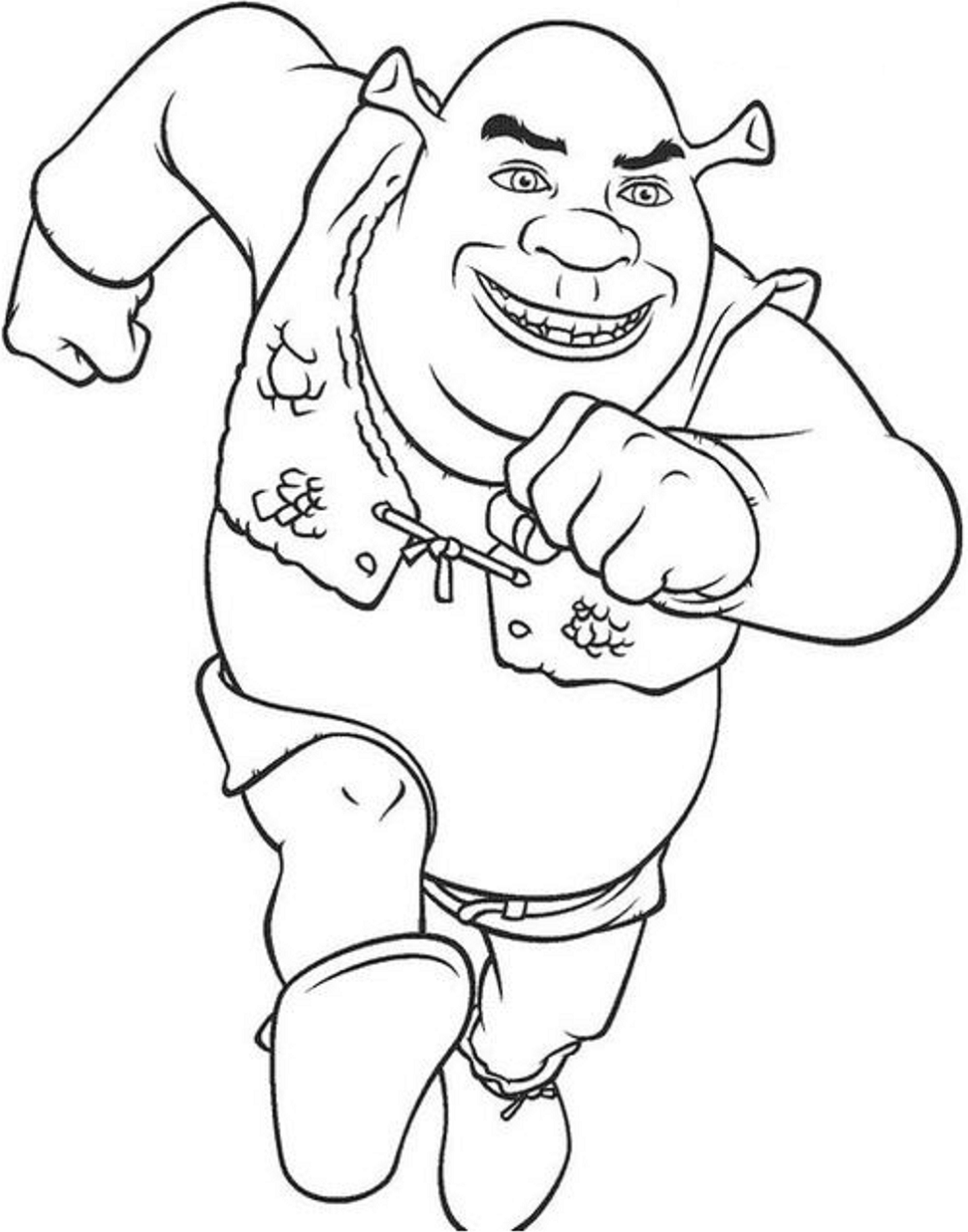 Shrek Printable Coloring Pages