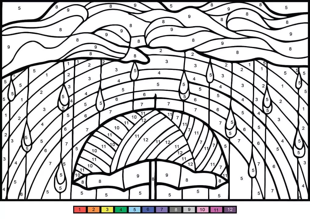 Rainbow Color by Number