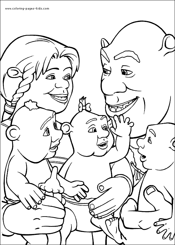 Printable Shrek Coloring Pages