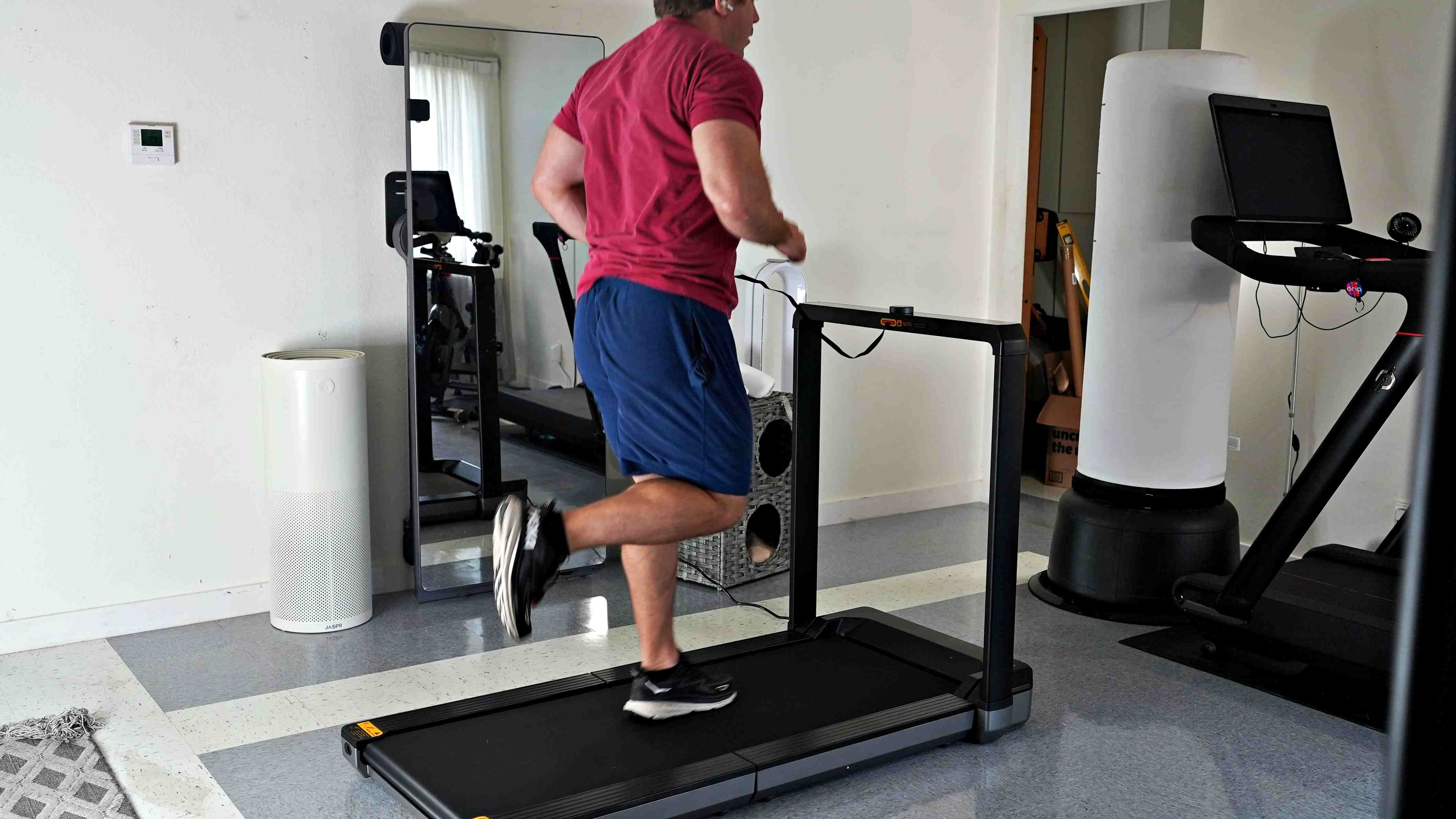 a man working out in a gym