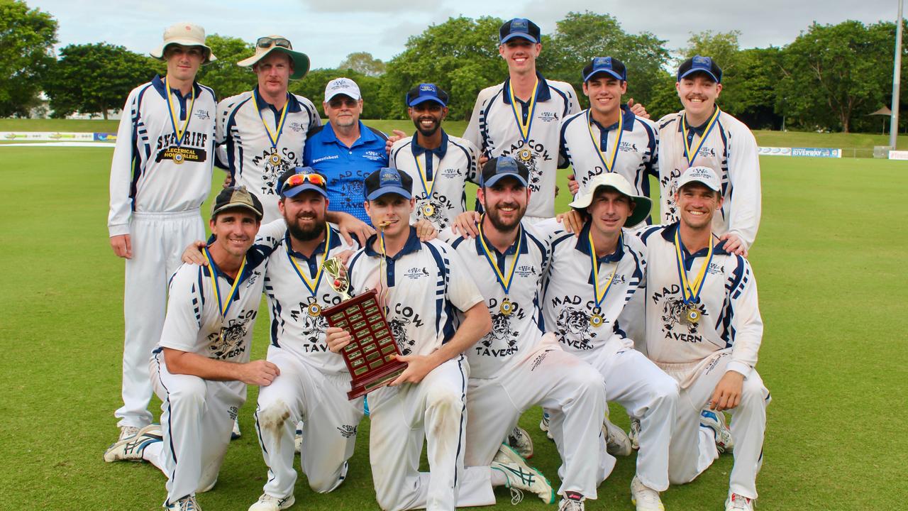 Wests cricketers pose after winning the 2023/24 Townsville Cricket A Grade season. Picture: Shaantel Hampson / Western Suburbs Cricket Club Townsville