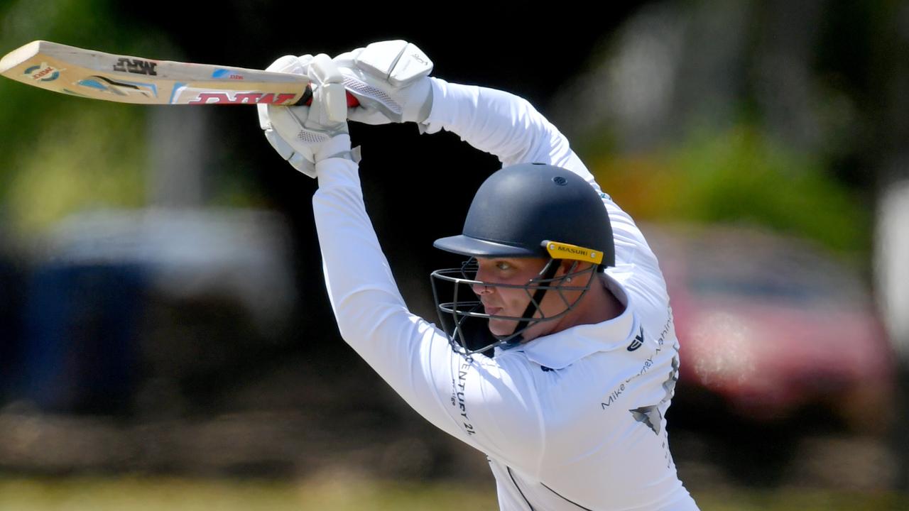 Townsville A Grade Cricket game between Brothers and Wests at Cutheringa. Brothers Patrick Patrick Jamieson on the way to 54. Picture: Evan Morgan