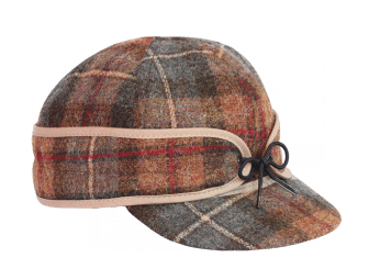 Plaid pattern stormy kromer hat. 