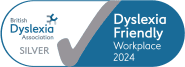 Dyslexia friendly workplace 2024 accreditation - silver