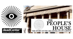 deadCenter Film Festival logo and a graphic of "The People's House" documentary