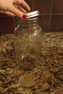 Unscrew Lid From Mason Jar.