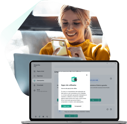 Gerenciamento de aplicativos usando Kaspersky