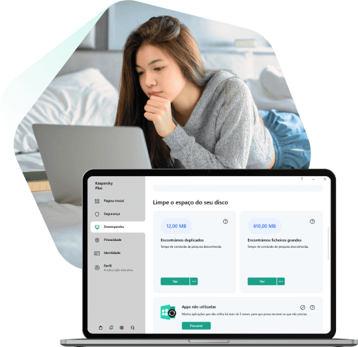 Limpe o espaço em disco com Kaspersky