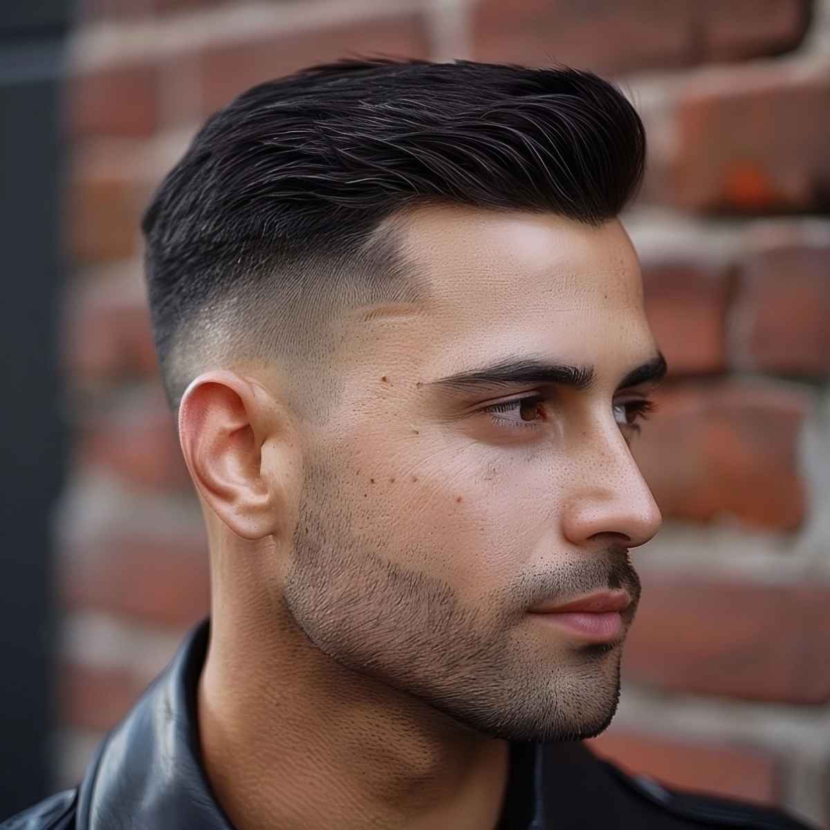 Ivy League Haircut with Fade